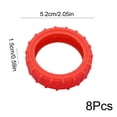 thumbnail image 3 of Protectores de Ruedas para Equipaje, Fundas de Silicona para Ruedas de Maleta de 2 a 2.95 pulgadas, Accesorios de Viaje Reductores de Ruido y Resistentes a Rayaduras, Paquete de 8, 3 of 6