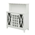 thumbnail image 2 of Gramercy Way Jill Zarin Bar Coffee Station Microwave Cabinet in White, 2 of 9