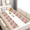 thumbnail image 2 of Pioneer Flower Floral Print Pattern Summer Placemats Table Placemats Set Of 6-Linen Kitchen Washable Placemats Table Mats 12x18 Inch Non-Slip Heat Resistant, 2 of 5