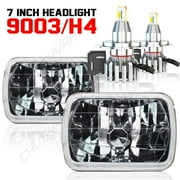 7x6" Led Headlight H4 HI-Lo Beam For Chevy C1500 C2500 C3500 Suburban Pickup