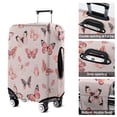 thumbnail image 5 of Pink Butterfly Pink Wings Pattern Luggage Cover Fashion Suitcase Cover Baggage Covers Fit 25-28 Inch Luggage (Go Travel), 5 of 5