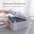 thumbnail image 3 of Tshirt Organizer for Clothes Storage, Clothes Folding Board, Stackable Closet Organizer with Easy Access, Shirt Folder Board with Non-Slip Card Slot Plastic Closet Storage Organizers, 3 of 8