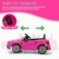 thumbnail image 4 of TOBBI 12V Licensed Mercedes Benz SLC300 Kids Ride on Car w/LED Lights, up to 3.1 mph, Pink, 4 of 13