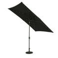 thumbnail image 5 of Nassau 6.5-ft x 10-ft Rectangular Market Umbrella with LED Bulb Lights - Black - Breez-Tex Canopy, 5 of 15