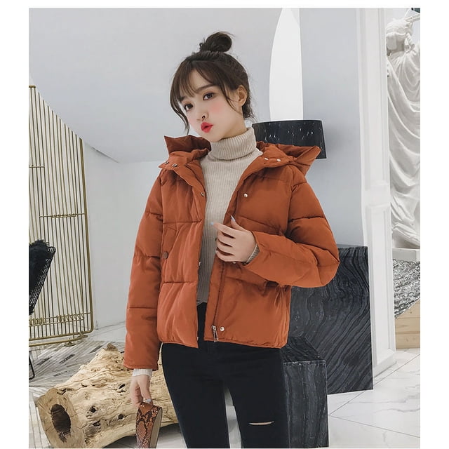 Abrigo de algodón de invierno para mujer, abrigo corto coreano de pan, abrigo de algodón, abrigo pequeño de algodón, abrigo grueso de estilo estudiantil