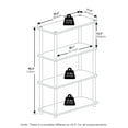 thumbnail image 5 of Furinno Turn-N-Tube 4-Tier Multipurpose Shelf Display Rack, White/White, 5 of 6