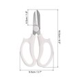 thumbnail image 2 of Uxcell Garden Scissors Floral Shears Floral Scissor Gardening Pruning Shears White 2 Pcs, 2 of 5