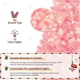 thumbnail image 3 of Yaheetech 4ft Pre-lit Artificial Christmas Tree with 70 Incandescent Lights, Pink, 3 of 4