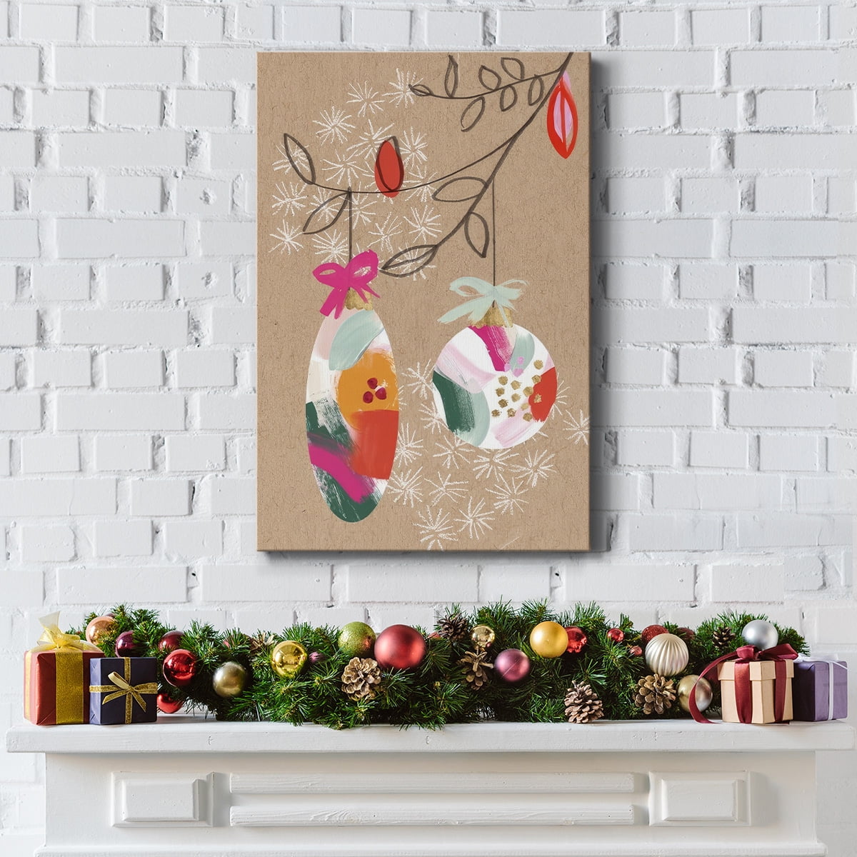 Crafty Christmas Collection B- Gallery Wrapped Canvas