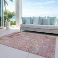 thumbnail image 6 of Addison Rugs Chantille Indoor/Outdoor Traditional Global Pink Washable Rectangle Rug, 9' x 12', 6 of 6