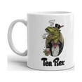 thumbnail image 2 of T-Rex Gentleman Tyrannosaurus With Monocle Coffee Tea Ceramic Mug Office Work Cup Gift 11 Oz, 2 of 3