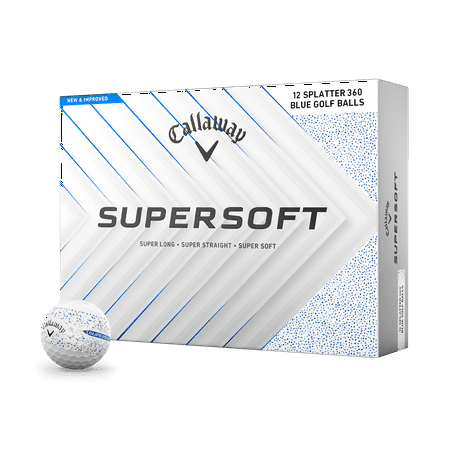 Callaway SuperSoft Splatter 2025 Golf Balls 12pk Blue