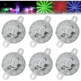 thumbnail image 1 of Universal Waterproof LED Chassis Lights, LED Watermelon Light Indicator Side Marker Signal Light, Colorful Flash Motorcycle Electric Truck Chassis Lights Underglow Kit, 18 Modes(6pcs), 1 of 9