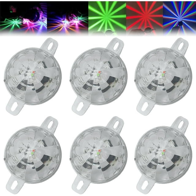 Universal Waterproof LED Chassis Lights, LED Watermelon Light Indicator Side Marker Signal Light, Colorful Flash Motorcycle Electric Truck Chassis Lights Underglow Kit, 18 Modes(6pcs)