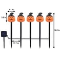 thumbnail image 4 of ICQOVD Halloween Party Lights Solar Pumpkin Stake Lights,5 Pack Witch Hat LED Garden Lights,Waterproof Outdoor Decorative Lighting for Yard,Patio & Holiday Decor, 4 of 9