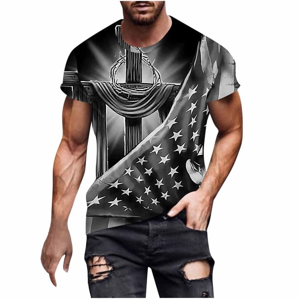 Camisas para Hombre Impresión Casual Top de Moda, Camisas a Rayas para Hombres Ropa de Pascua para Fiestas Y Diarios