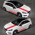 thumbnail image 3 of 5 PCS Universal Car Racing Stripe Decals – Customizable White Body Side Stickers for All Cars, Easy Installation PVC Racing Skirt and Hood Graphics, 3 of 7