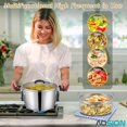 thumbnail image 3 of 6 Quart Stainless Steel Stockpot with Deep Fryer Basket, Induction Ready, Dishwasher Safe, 3 of 5