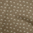 thumbnail image 1 of oneOone Cotton Poplin Twill Tawny Brown Fabric Retro Dog Faces Fabric For Sewing Printed Craft Fabric By The Yard 56 Inch Wide, 1 of 5