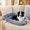 blue, variant on Dog Bed and Cat Bed - 100% Cotton with Foam Pet Bed for Small and Large Dogs-Blue