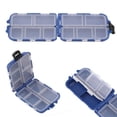 thumbnail image 3 of 10 Compartments Portable Fishing Spoon Lure Hook Rig Bait Storage Case Tackle Box, 3 of 4