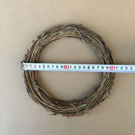 dried grapevine twig garland flower shop DIY door hanging floral wreath American country Christmas decoration bare circle dried flowers 20CM
