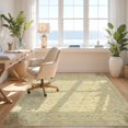 thumbnail image 3 of Design&I 6'x9' Washable Area Rug Farmhouse Boho Lattice Ornate Slim Border Teal Orange for Living Room, Family Indoor, Oversized Skid-Resistant, 3 of 7