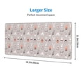 thumbnail image 3 of Pofeuu Various Rabbits Print Desk Mat for Keyboard and Mouse，Computer Desk Matt for Desktop，Large Mouse Pad for Desk，Desk Pads on Top of Desks 12x31.5in, 3 of 8