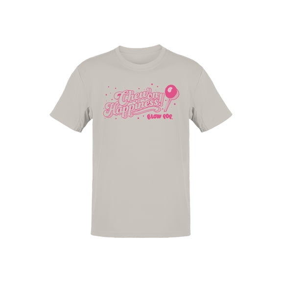 Officially Licensed Blow Pop Pink Pop Art Graphic Men's T-shirt