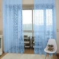 thumbnail image 1 of pitrice Home Hotel Window Curtain Replacement Bedroom Breathable Full Drape Privacy Protection Decoration Furniture Accessory Sky Blue, 1 of 8