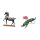 thumbnail image 5 of Escultura de caballo de pie y pegatina de pared retro de PVC para sala de estar, escritorio, estantería, cocina, sofá, TV, fondo, decoración del hogar, 5 of 8