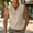 Khaki, variant on ZZwxWA Men Casual Tanks V Neck Button Sleeveless Henley Shirts Basic Solid Color Tank Tops Summer Beach Vacation Muscle Vests