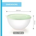 thumbnail image 5 of SIGNORA WARE 2‑Pack Large Food Storage Containers – Airtight Lids, Blue & Green, 5 of 7