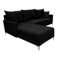 thumbnail image 1 of Sala esquinera El Bazar Store Caslon Negro 260x180 cm Lino nacional Modular, 1 of 6