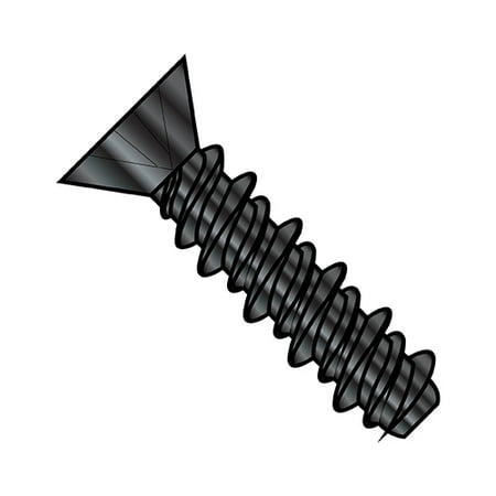 

6-19X1/2 Phillips Flat High Low Screw Fully Threaded Black Oxide and Oil (Pack Qty 10 000) BC-0608HPFB