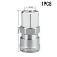 thumbnail image 1 of Air Compressor Pneumatic Connector PH PP SH SM Silver Socket Connector Coupler Plug Iron Galvanized PM Pneumatic, 1 of 3