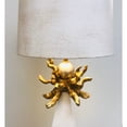 thumbnail image 2 of Lucas McKearn Leda Traditional Resin Table Lamp in Tapered Cream/Gold Leaf, 2 of 3