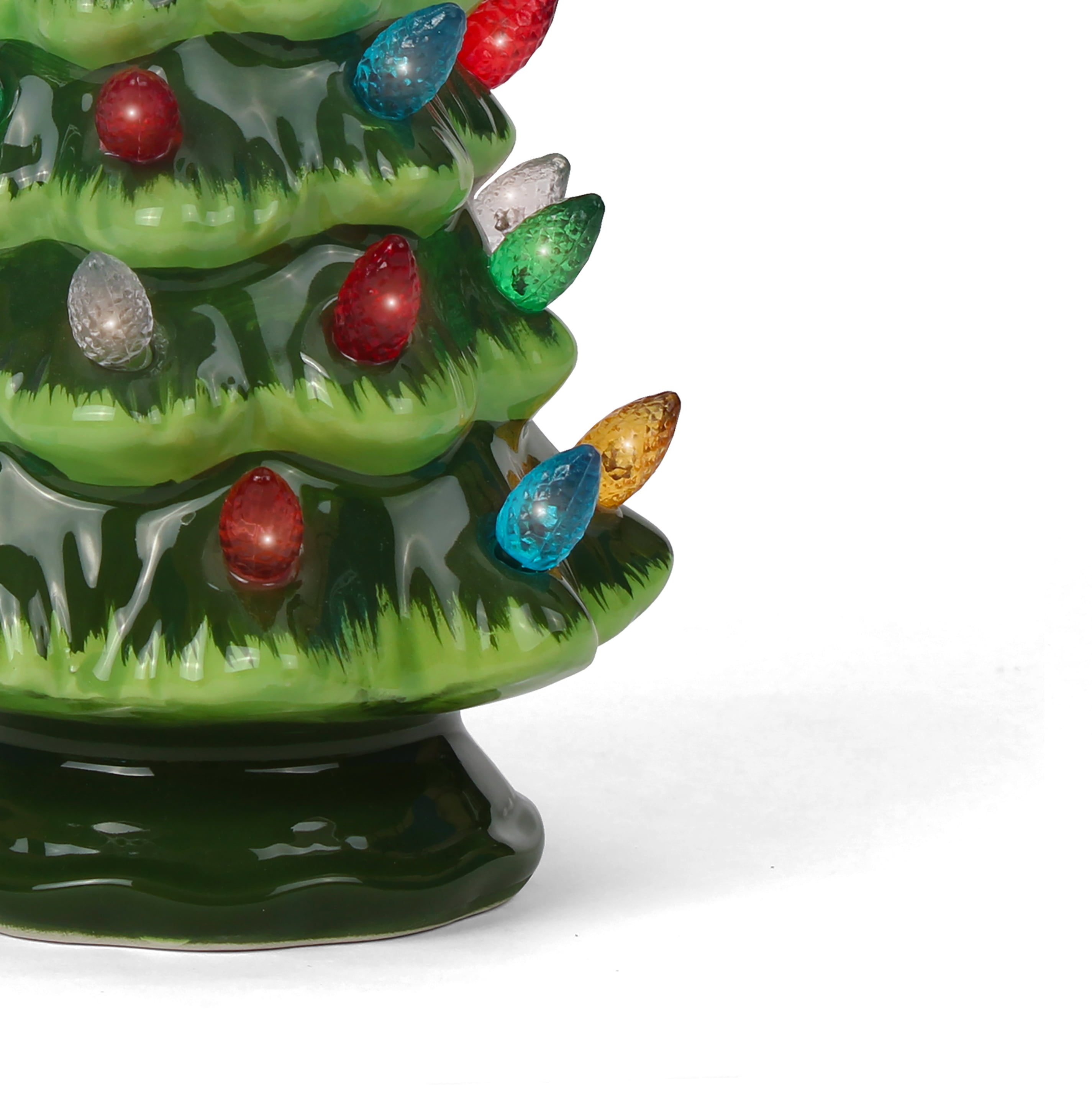 15.5 Ceramic Christmas Tree That Lights Ups - Inspired Vintage Christmas Tree The Holiday Aisle Color: Pearl White