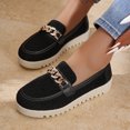 thumbnail image 6 of Wensltd Women's Loafer Shoe with Metal Chain Plus Size Shoes Casual Office Wear Everyday Women Shoes, 6 of 9