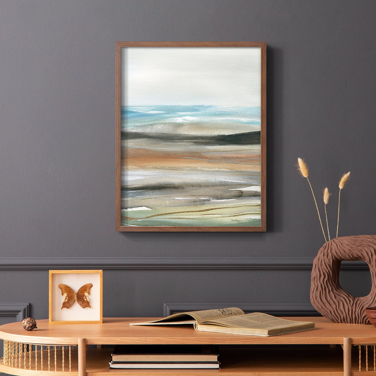 Nature's Many Layers I in Brown Solid Wood 8 x 10 Framed Print