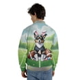 thumbnail image 5 of Happy Easter Hello Spring Toy Fox Terrier Playing Football All Over Print 3D Baseball Jacket Dog Lover Bomber Jacket Softball - 13003, 5 of 6