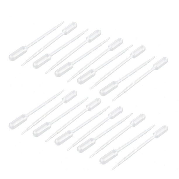 20Pcs 1ML Plastic Disposable Eye Dropper Graduated Transfer Pipette Droppers