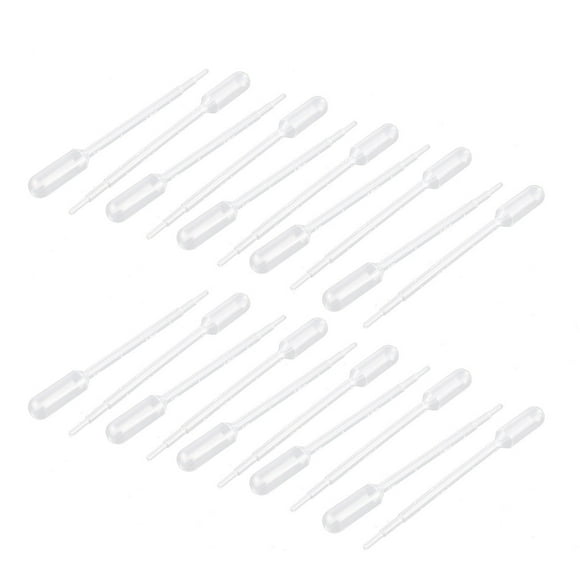 20Pcs 1ML Plastic Disposable Eye Dropper Graduated Transfer Pipette Droppers