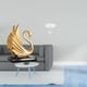 thumbnail image 2 of estatua de resina de cisne,Figuras de cisne,estatuas,decoración del hogar,fiesta de bodas,Escultura de resina Arte Adorno Centros de mesa,Escritorio redondo de casa de muñecas,Muebles de mesa, 2 of 7