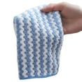 thumbnail image 2 of 5 PCS Microfiber Cleaning Rag Super Absorbent Coral Fleece Cloth Scouring Towel Pad Multifunction for Kitchen Dishes Cleaning(Pink 5pcs), 2 of 2