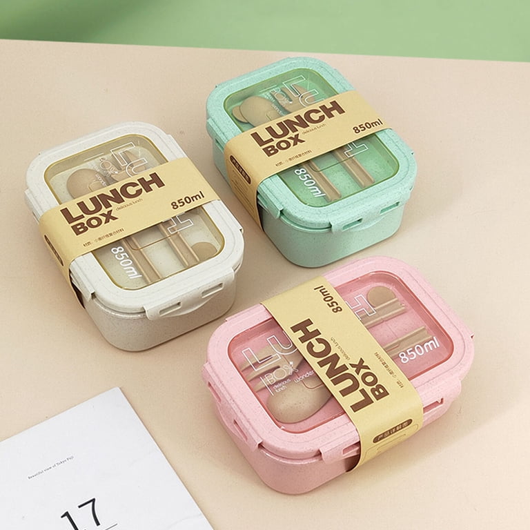 JGJJUGN Straw Bento Box - Japanese Style Lunch Container