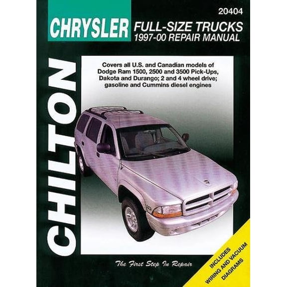 Pre-Owned Chilton's Chrysler Full-Size Trucks 1997-01 Repair Manual (Paperback) 9781563926983