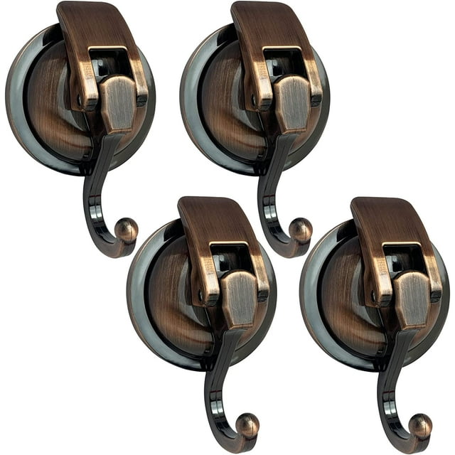 Yapicoco 4 Pack Bathroom Vacuum Suction Cup Hooks for Shower Wall ...
