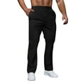 thumbnail image 2 of Men's Solid Color Loose Sweatpants Men's Casual Fashion Sweatpants, 2 of 5