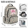 thumbnail image 7 of Yspwyqan Kids Backpack for Girls, Sage Camo Pink Bow Girls Lightweight Backpack 600D Polyester, Large Capacity with Front Pocket for Elementary Middle School Supplies, 7 of 7